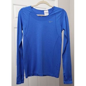 Nike Women’s Dri-Fit Blue Long Sleeve Shirt